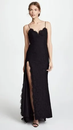 Fame and Partners Everett Lace Maxi Dress Black Size 6 for rent on The Volte - image 1