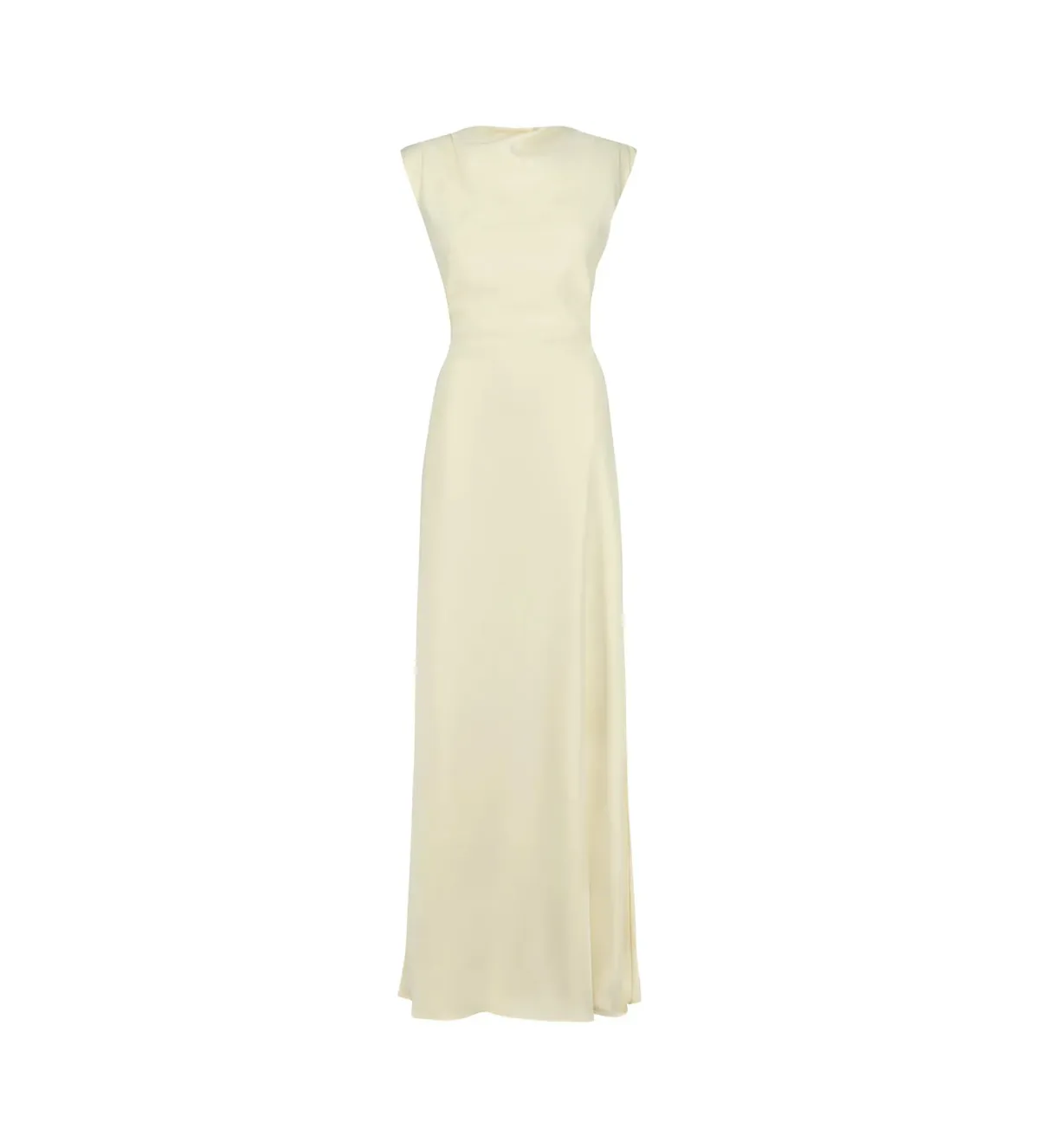 Odd Muse Drape Maxi Dress in Butter Cream Size AU 12 - Image 4