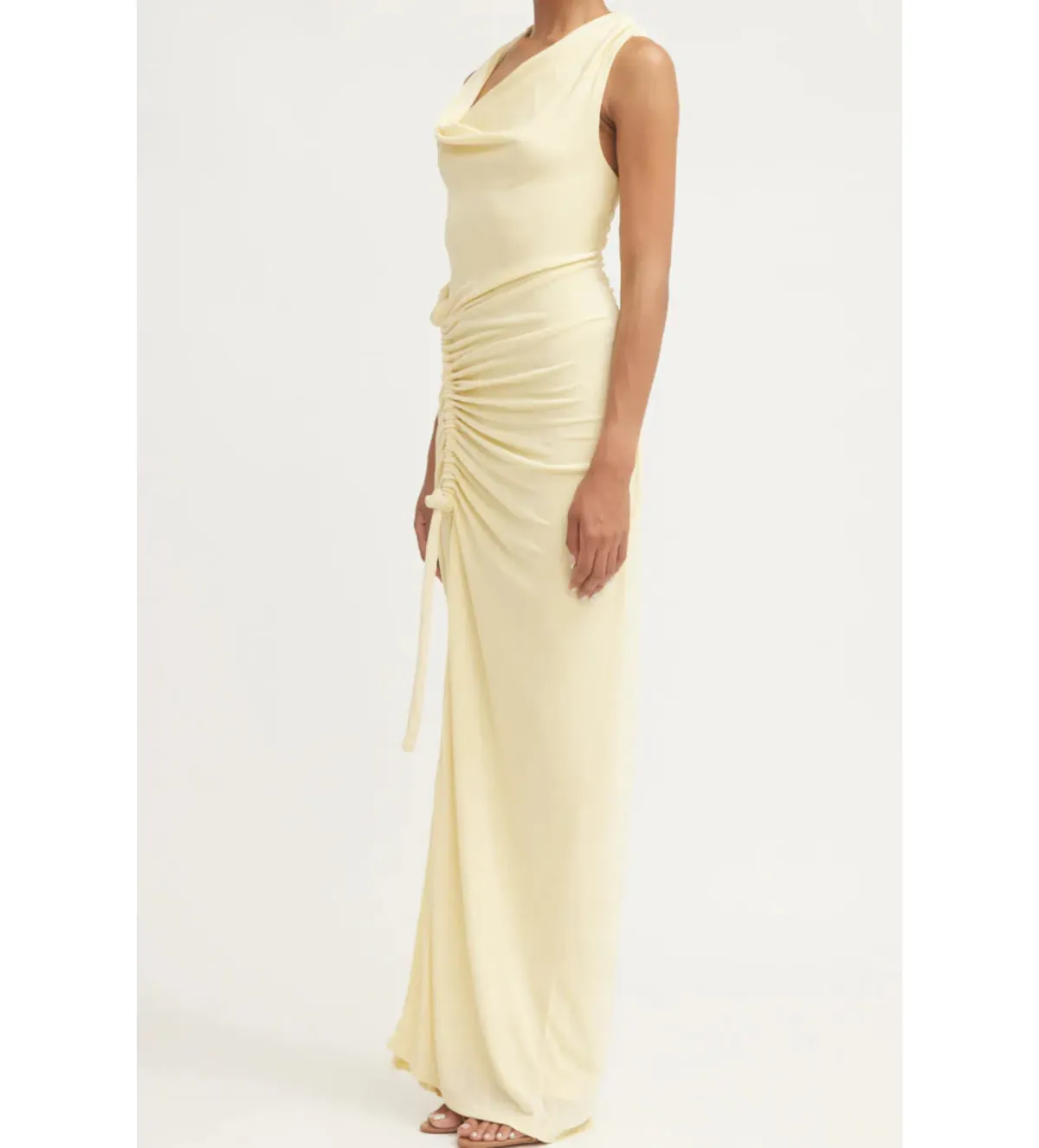 Tojha Sutton Maxi Dress Lemon/Yellow Size 10 - Image 4