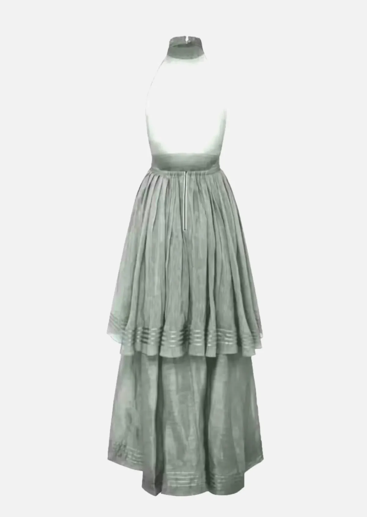 Aje Bungalow Sienna Maxi Dress in Silver/Grey Size 6 - Image 2