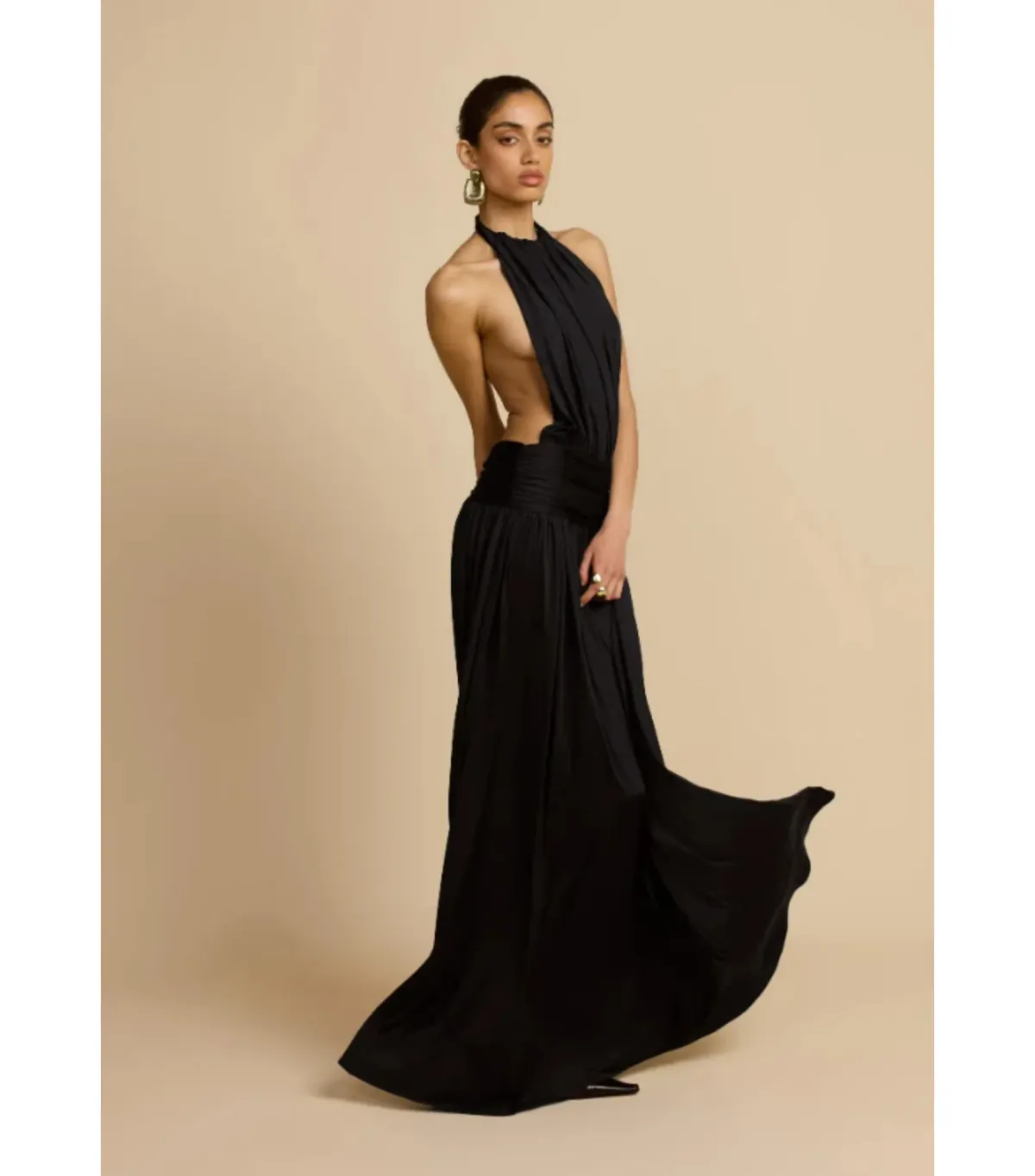 Arcina Ori Santina Maxi Dress Black Size 8 - Image 2