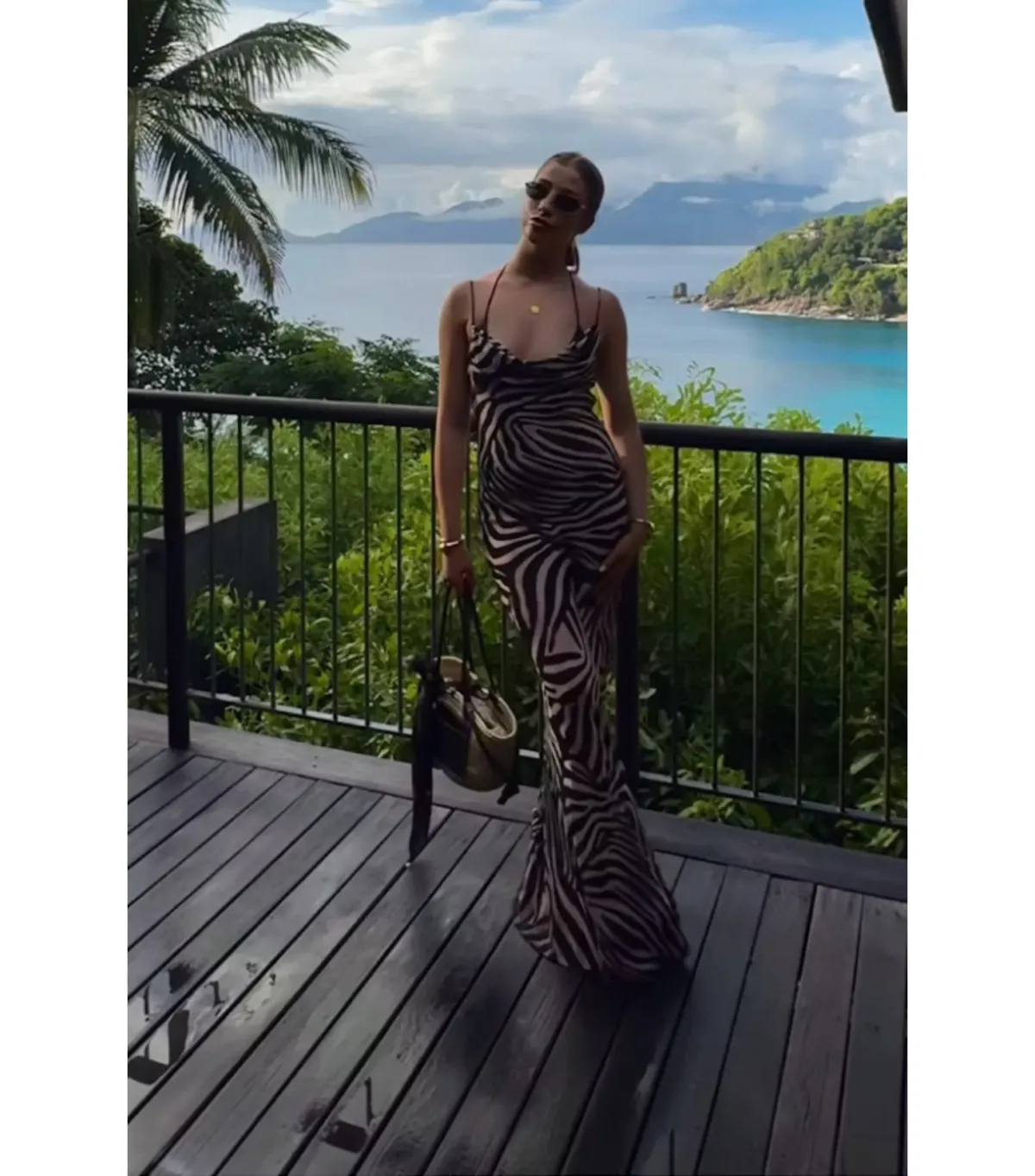 Rat & Boa Nikos Maxi Dress Print Size 10 - Image 3