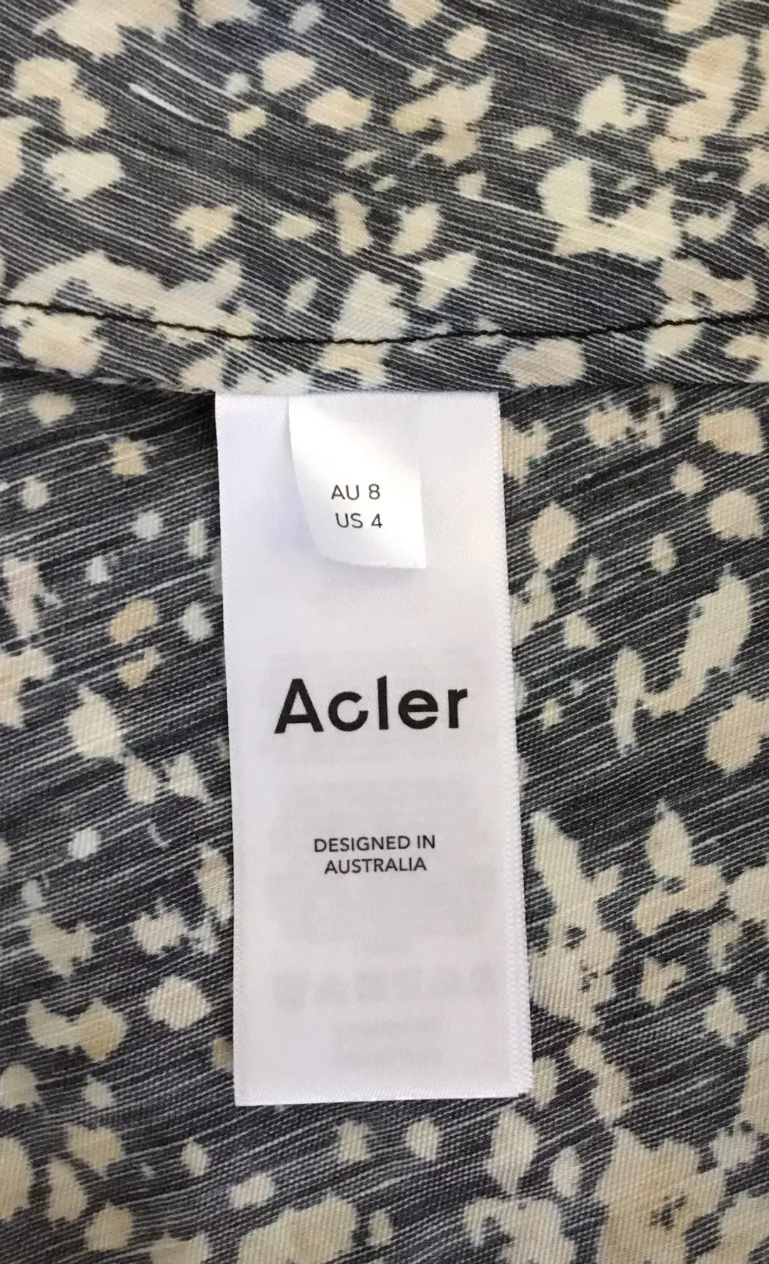 Acler Warner Wild Spot Print Maxi Dress AU8 for rent on The Volte - main image