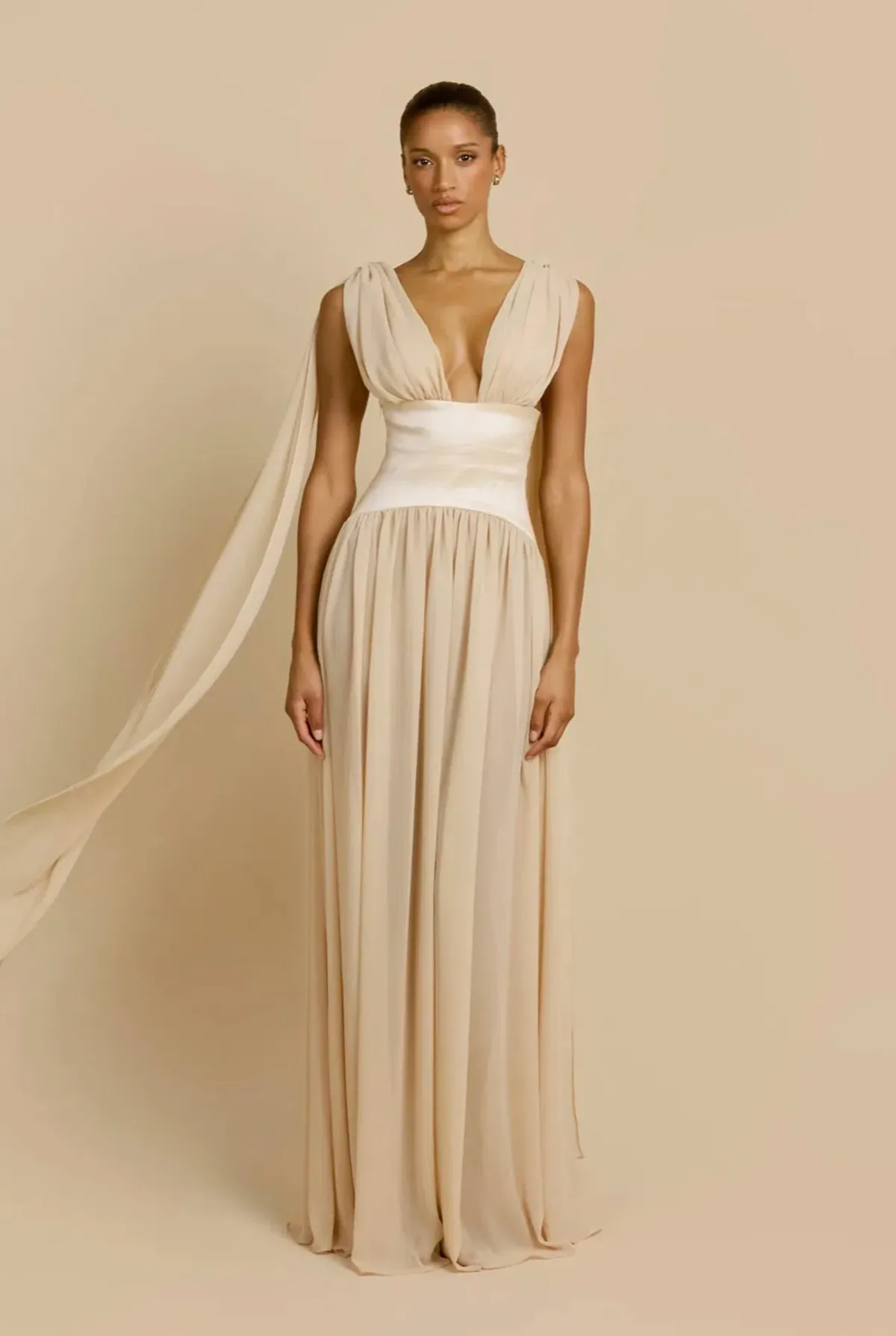 Arcina Ori Ramona Dress Champagne XS/AU6 - Image 1