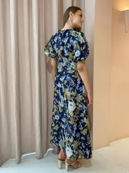 Sir The Label Lilian Puff Sleeve Midi Dress in Delia Print Size 1/AU8 for rent on The Volte - image 4
