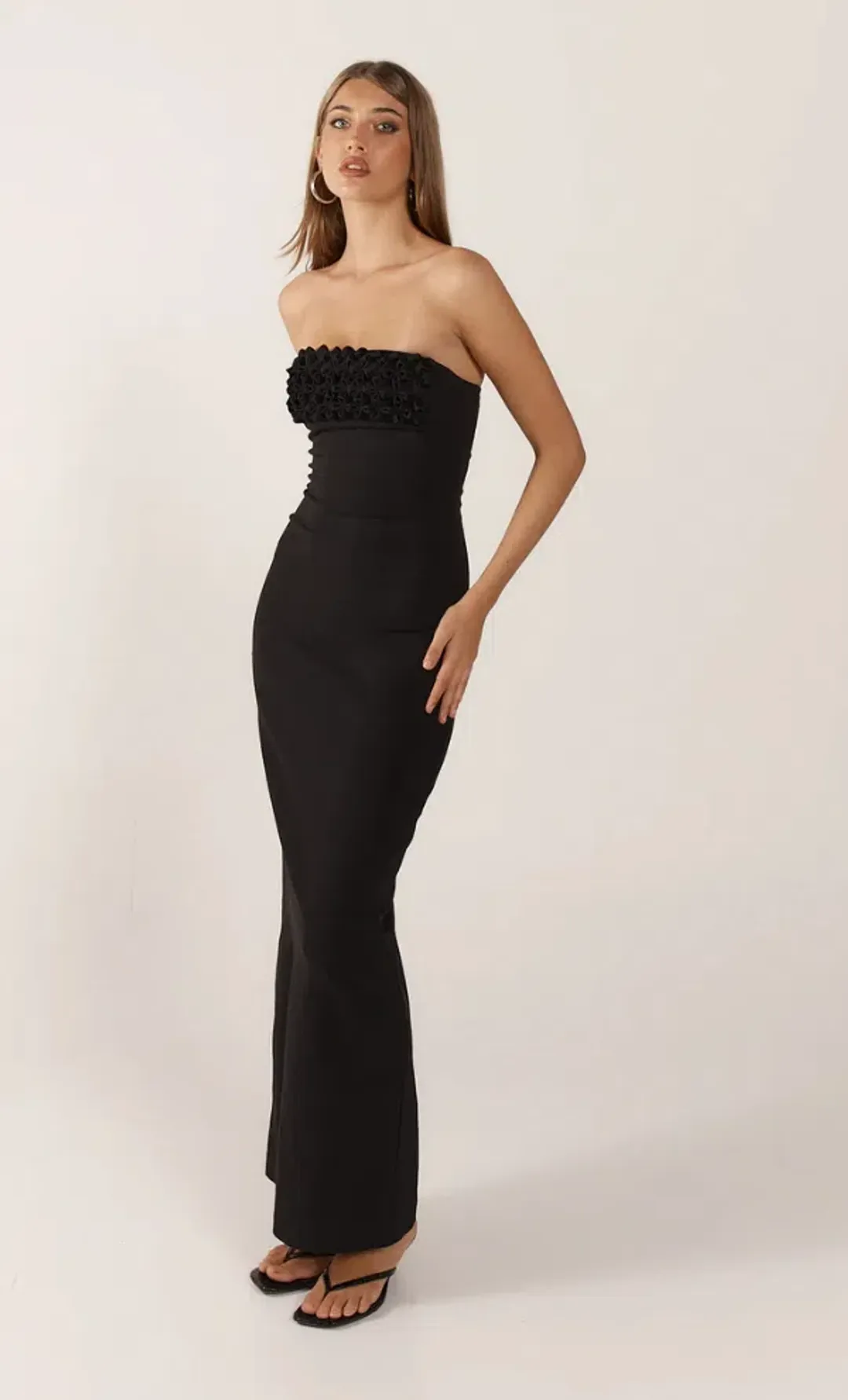 Ance Gria Margo Maxi Dress in Black Size M/AU10 for rent on The Volte - main image