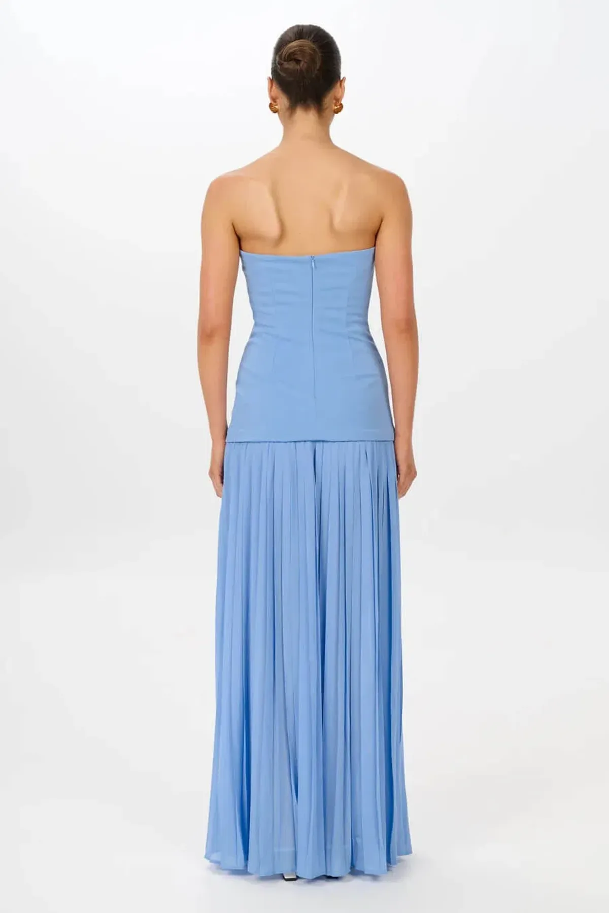 She is OLLÁ Nicolette Maxi Dress in Cornflower Blue Size M / AU 10 - Image 3