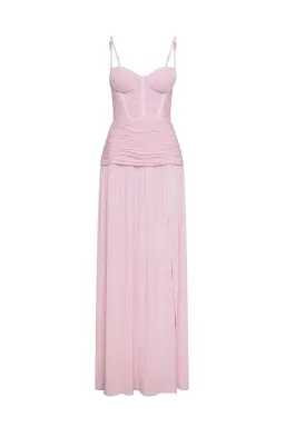 Manning Cartell Double Time Pleat Maxi Dress in Hydrangea Pink Size 6 for rent on The Volte - image 4