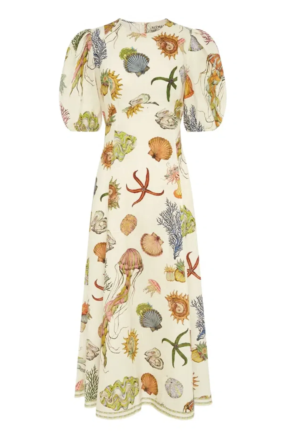 Alemais Sea Midi Dress in Print Size AU8 - Image 3