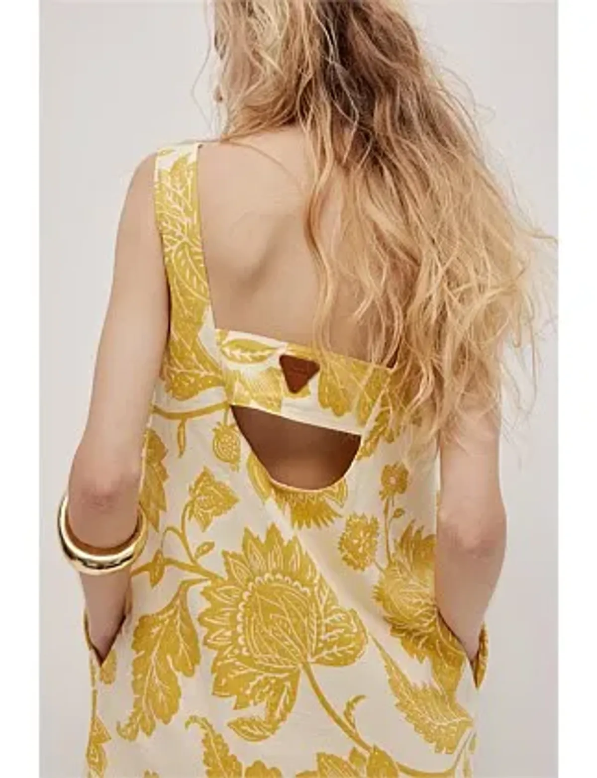 Aje Studio ELARA MINI DRESS Yellow Size 8 - Image 4