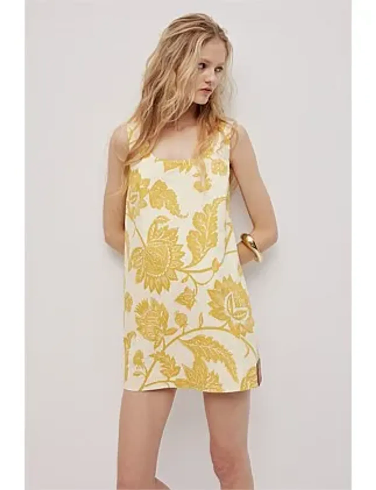 Aje Studio ELARA MINI DRESS Yellow Size 8 - Image 3