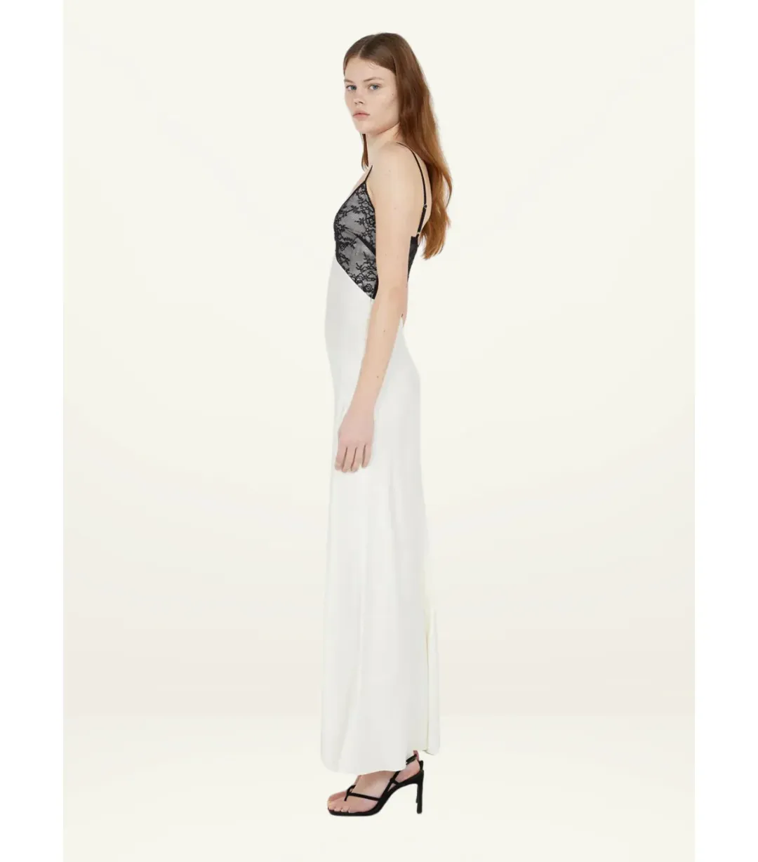 Bec & Bridge Tereza Keyhole Maxi Dress Ivory/Black Size AU 8 for rent on The Volte - main image
