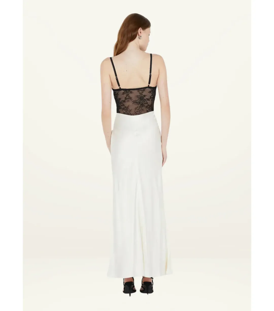 Bec & Bridge Tereza Keyhole Maxi Dress Ivory/Black Size AU 8 for rent on The Volte - main image