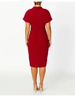Anthea Crawford KATIA WRAP DRESS Red Size 18 for rent on The Volte - image 4
