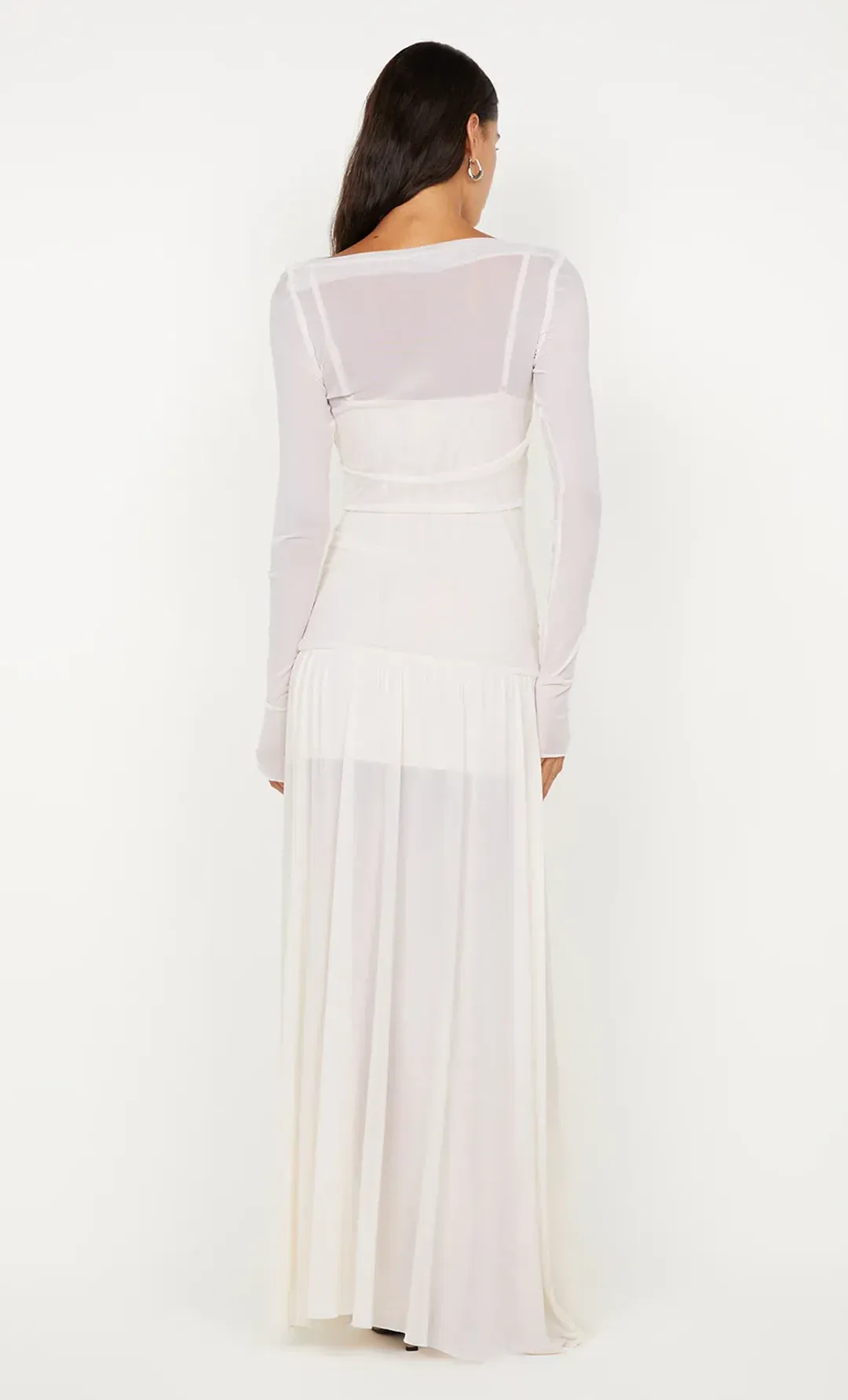 Bec & Bridge Blaine Long Sleeve Maxi Dress Butter Cream for rent on The Volte - main image