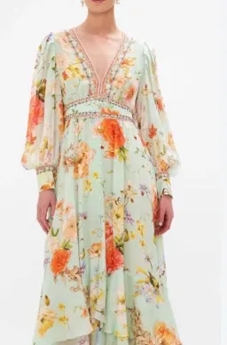 Camilla Long Button Dress Talk The Walk Size XL (16) for rent on The Volte - image 1