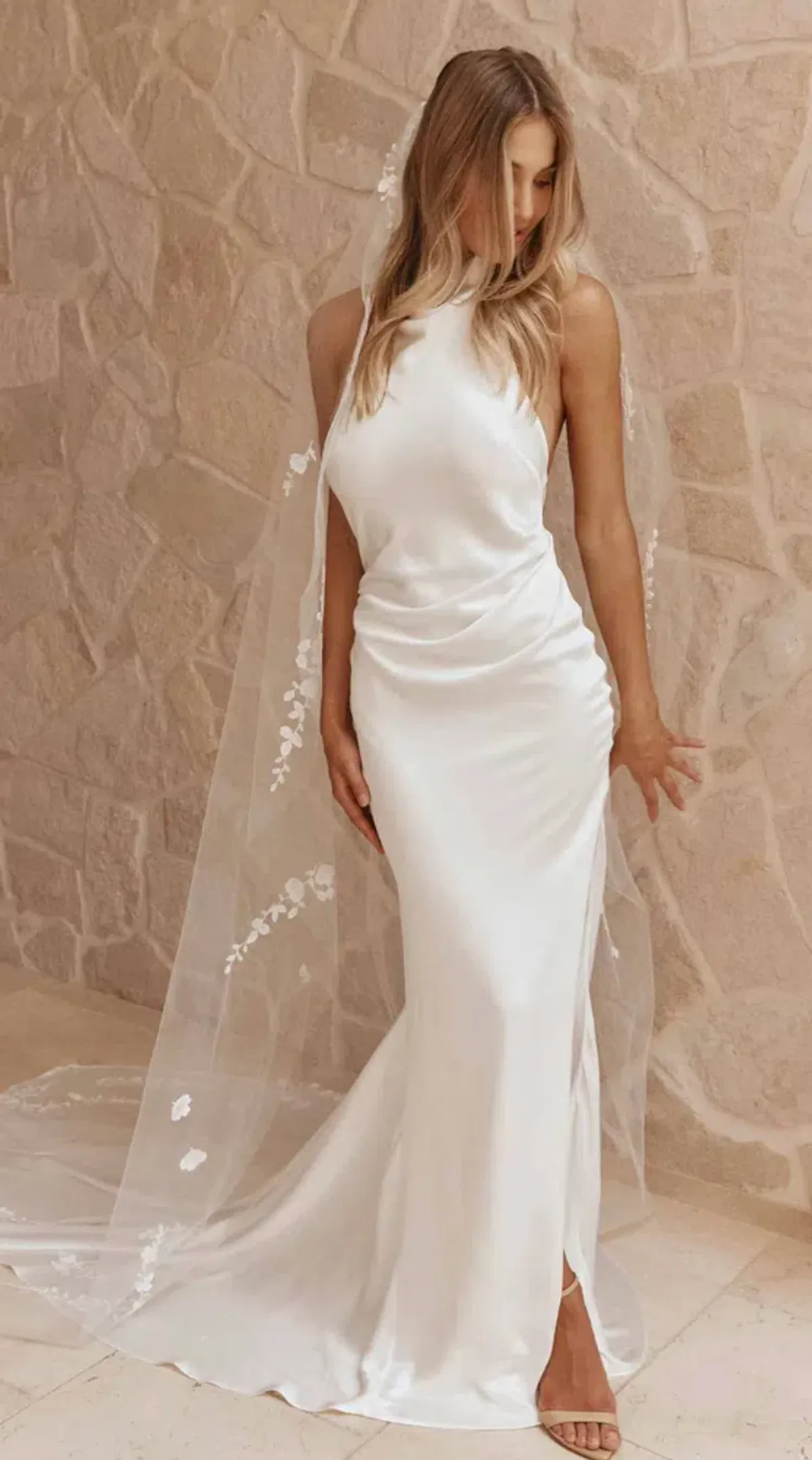 GRACE LOVES LACE Goldie Halter-neck Wedding Dress / Bridal Gown Size S - Image 11