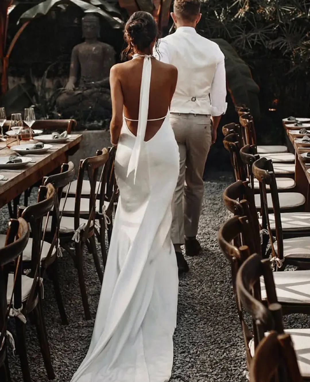 GRACE LOVES LACE Goldie Halter-neck Wedding Dress / Bridal Gown Size XL for rent on The Volte - main image
