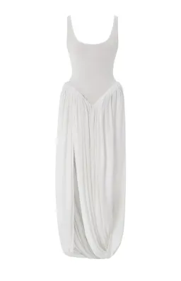Say no more Moscow white dress with puffs size XS for rent on The Volte - image 2