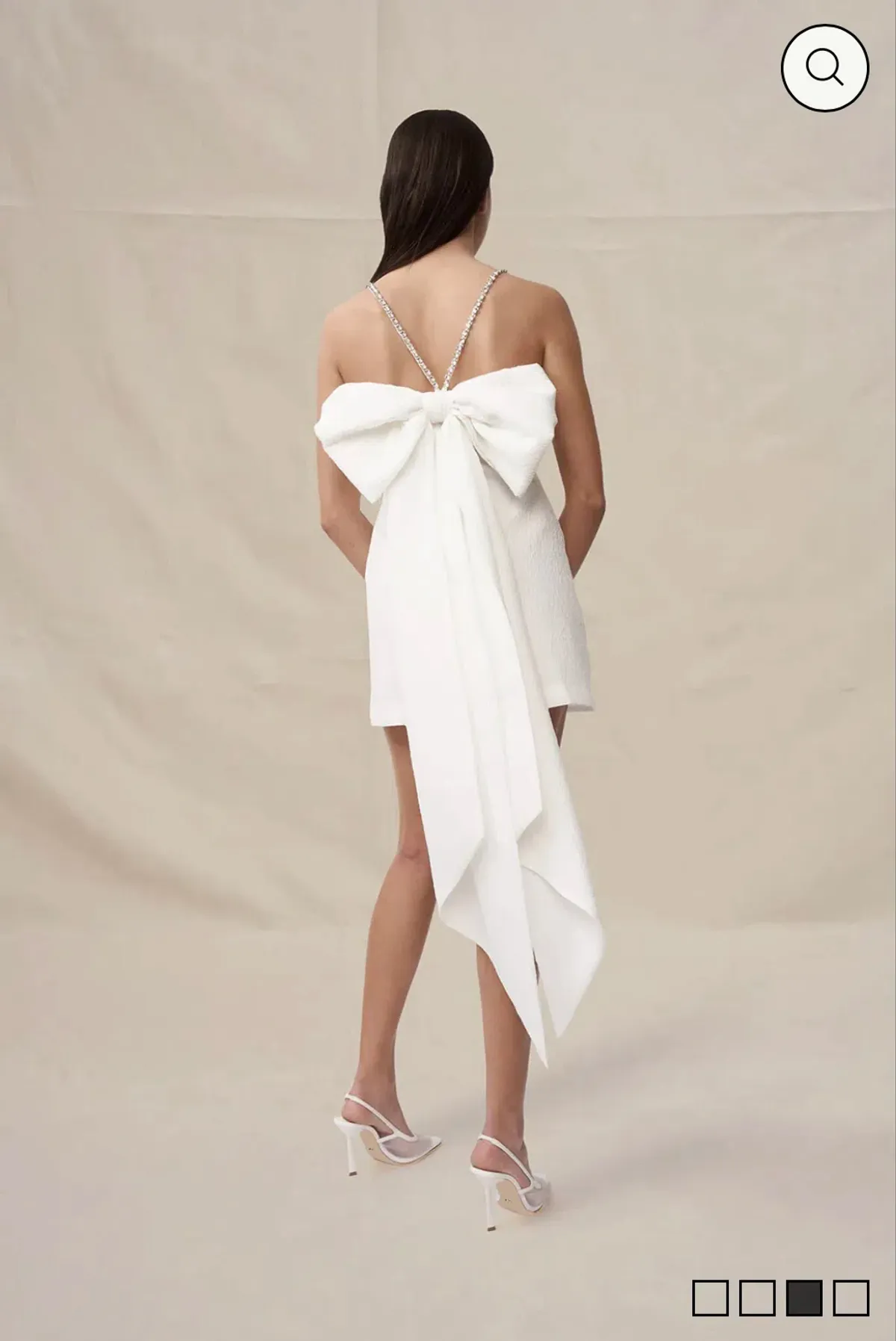 By Johnny Brooklyn Bow Back Mini Dress Size 10 - Image 2