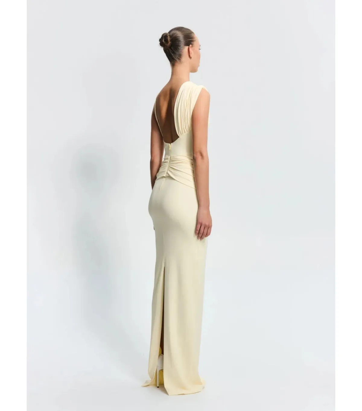 Effie Kats Greer Gown in Lemon Size 6 - Image 4