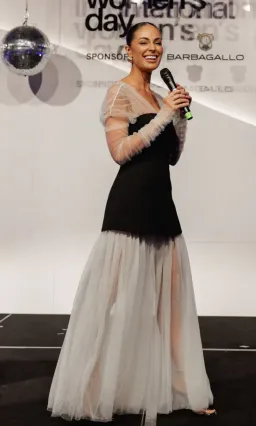 Sheike Isabella Gown, Black/cream for rent on The Volte - image 2