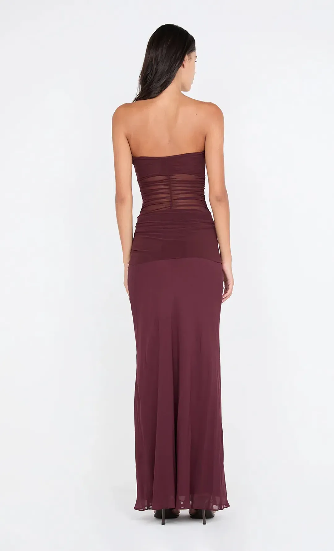 Bec & Bridge Noemi Strapless Dress in Plum Size 8 for rent on The Volte - main image