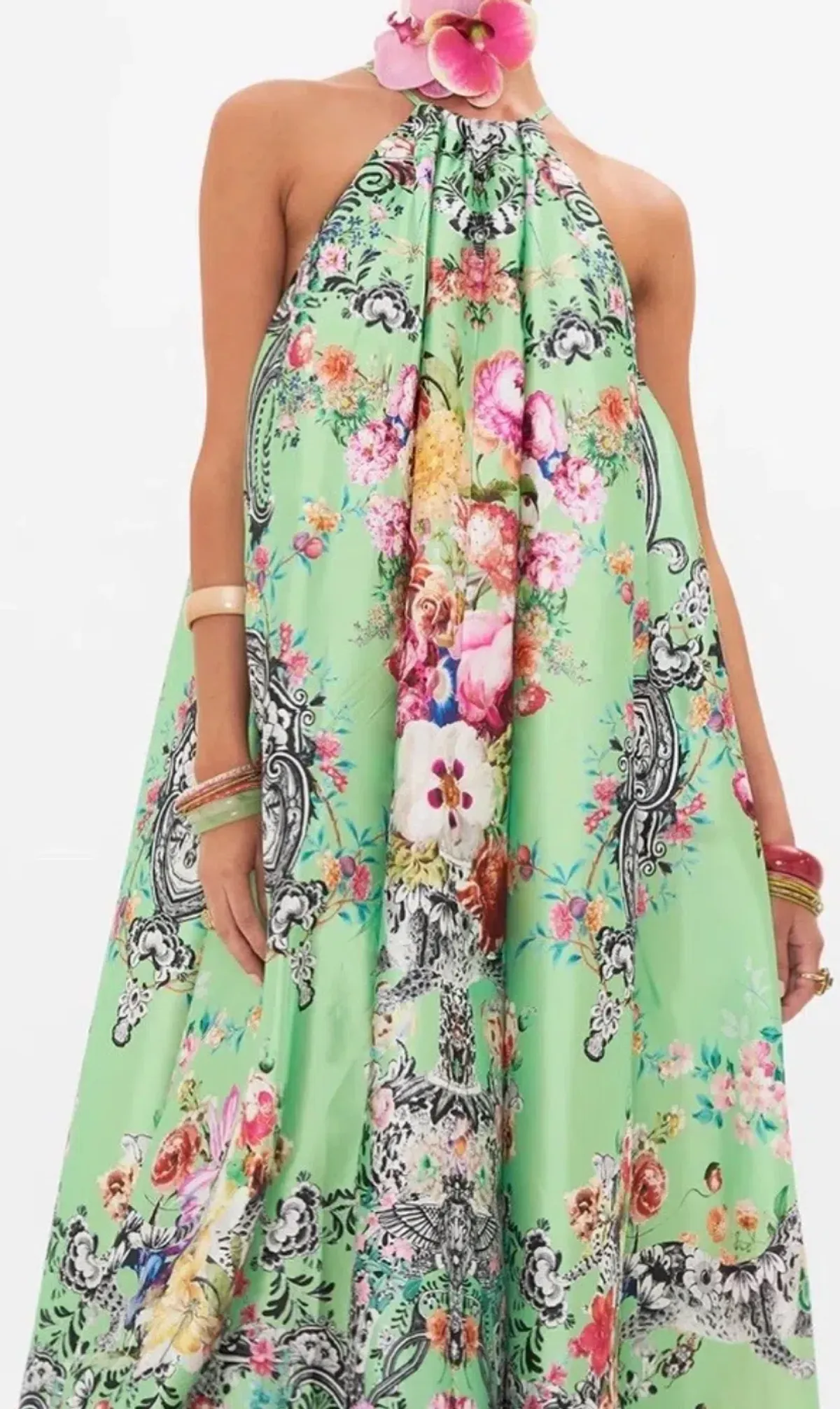 Camilla Trapeze Maxi Dress Porcelain Dream Size M/L - Image 2