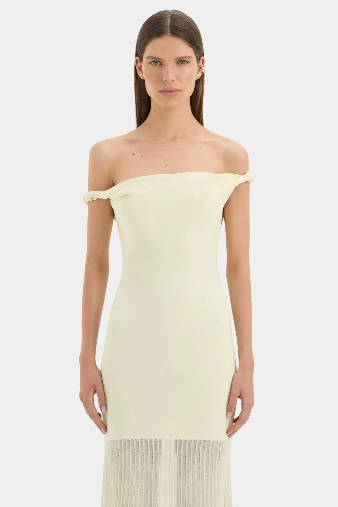 Sir Elia Off Shoulder Twist Dress- 6PETITE for rent on The Volte - main image