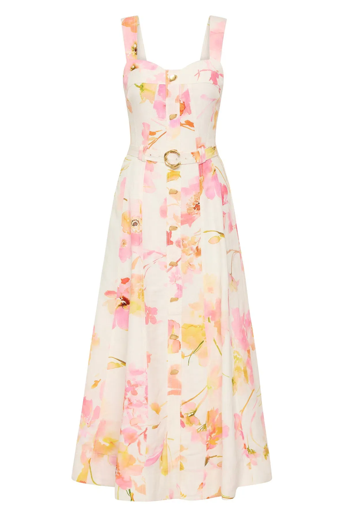 AJE ZARIE MIDI DRESS in WILDFLOWERS SIZE 6 - Image 5
