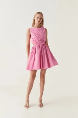 AJE ABBEY TWISTED MINI / PINK / SIZE 16 for rent on The Volte - image 1