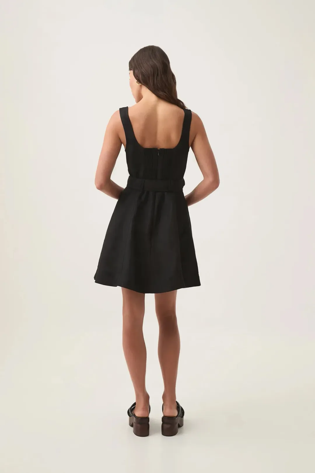 Aje Clay Belted Mini Dress / Black / Size 14 for rent on The Volte - main image