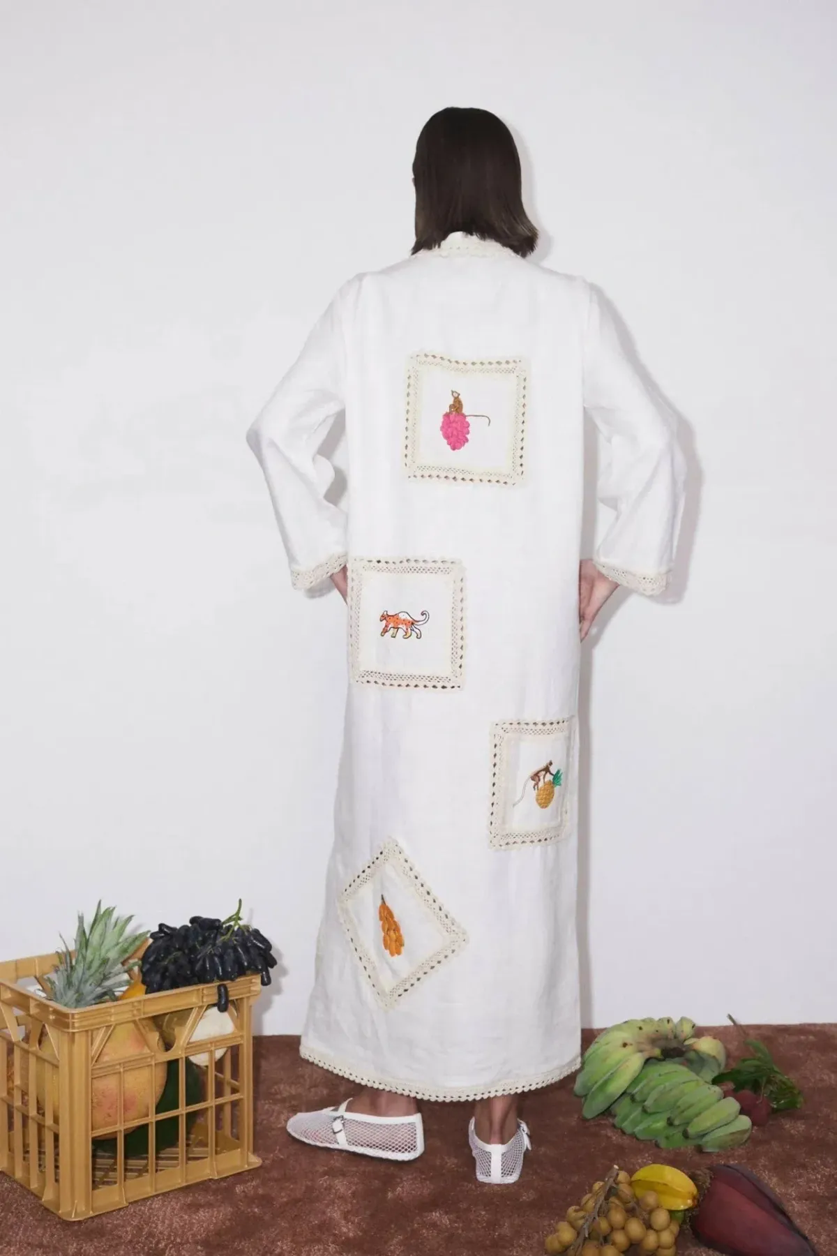 Alémais Teddy embroidered shirt dress - Image 2