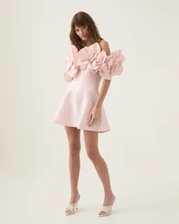 Aje Etta Mini Dress in Pastel Pink Size AU 12 for rent on The Volte - image 2