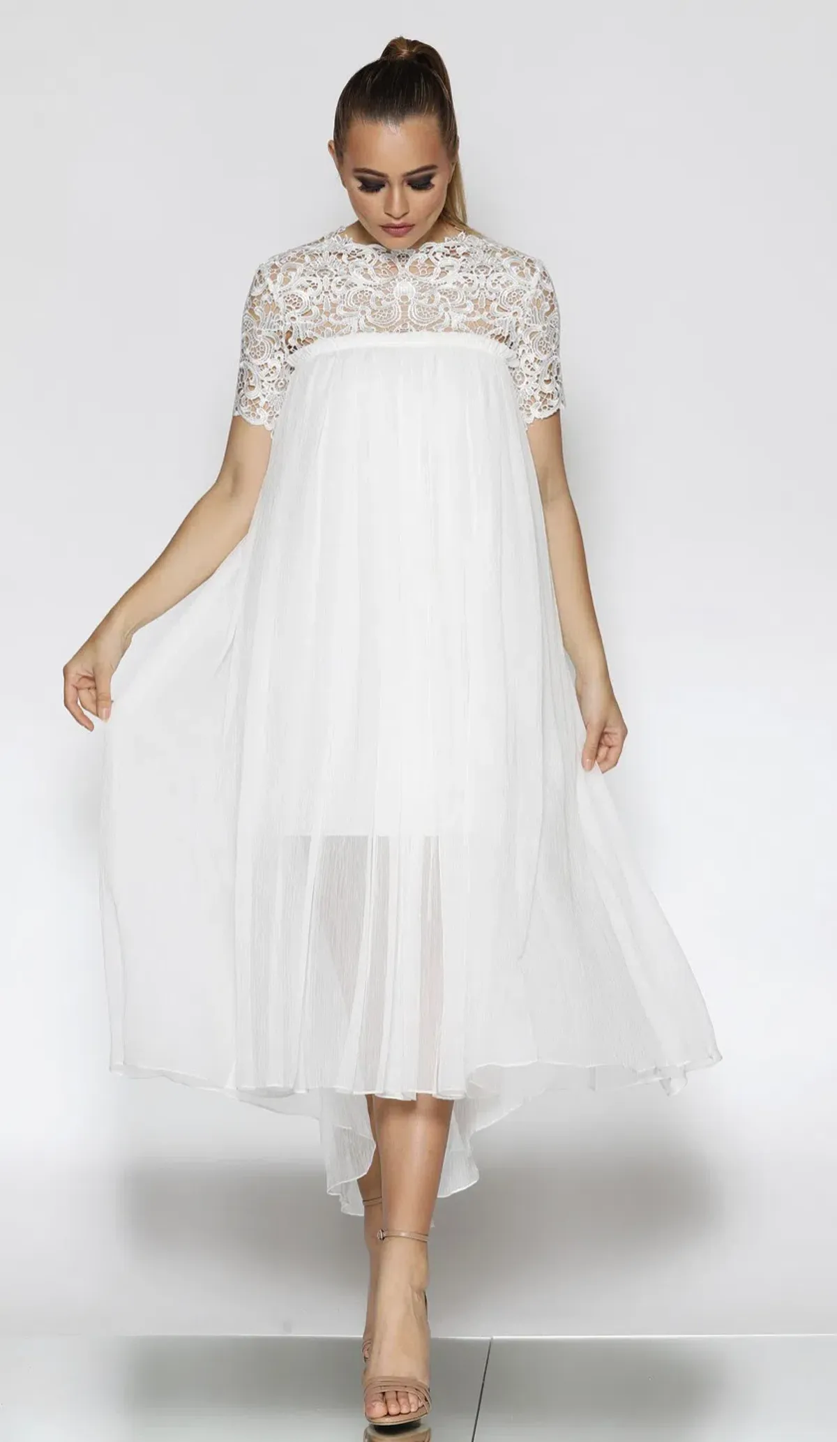 Jadore Michelle Dress White Size 10 - Image 2