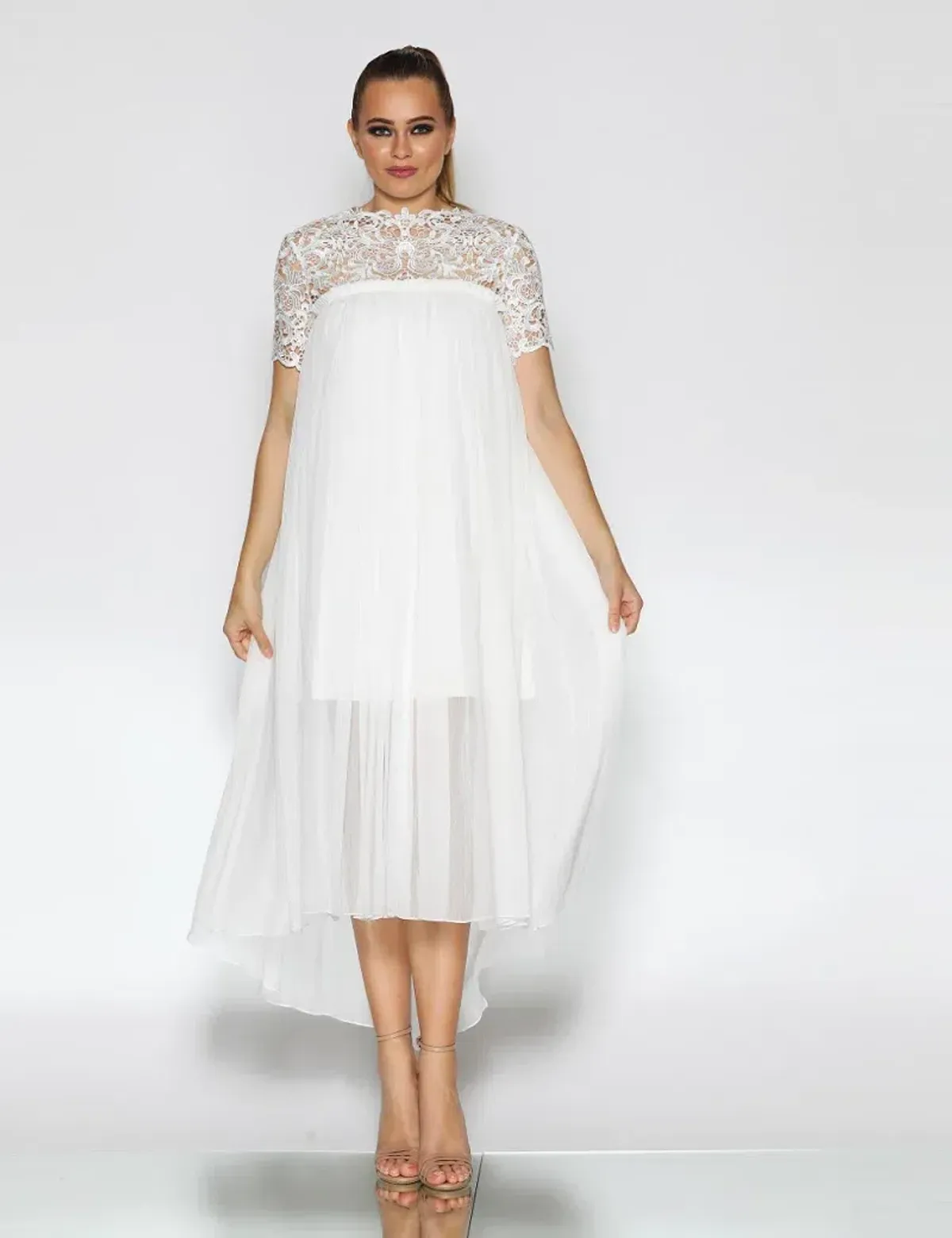 Jadore Michelle Dress White Size 10 - Image 1