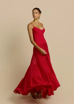 ARCINA ORI DELPHINA DRESS RED SIZE 8 for rent on The Volte - image 4