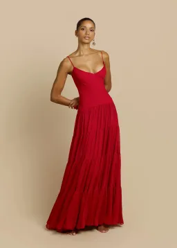 ARCINA ORI DELPHINA DRESS RED SIZE 8 for rent on The Volte - image 2