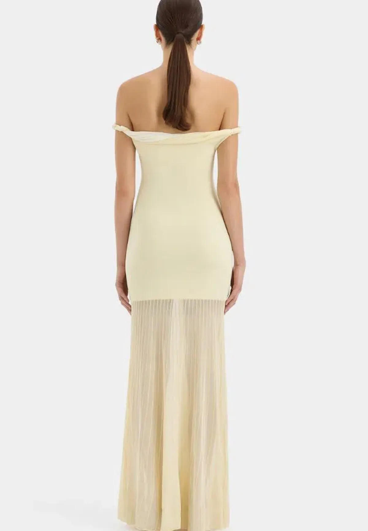 Sir Elia Off Shoulder Twist Dress in Lemon Sorbet Size 2/10 - Image 2