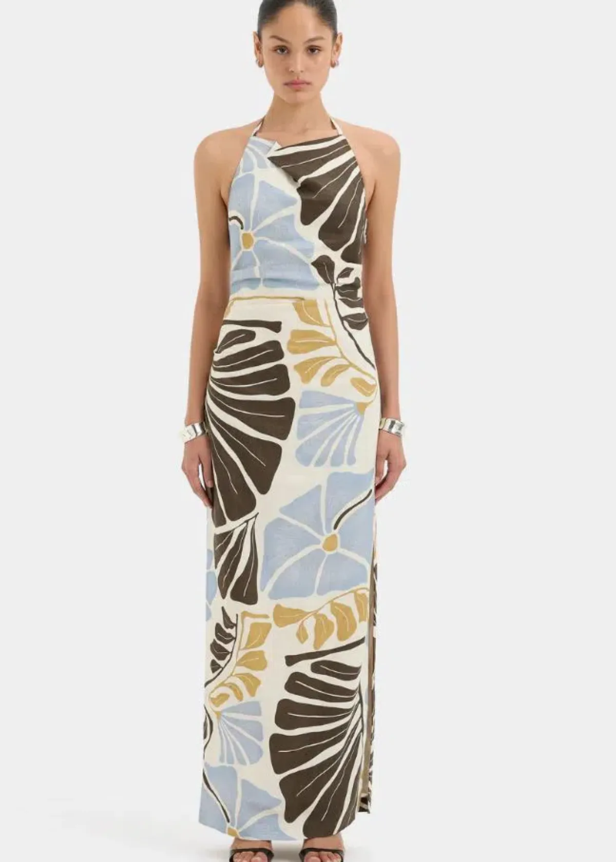 Sir Lola Pleated Midi Dress Size 8 - Image 1