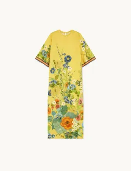 Alemais Cresida Midi Dress Yellow Floral Size 10 for rent on The Volte - image 3