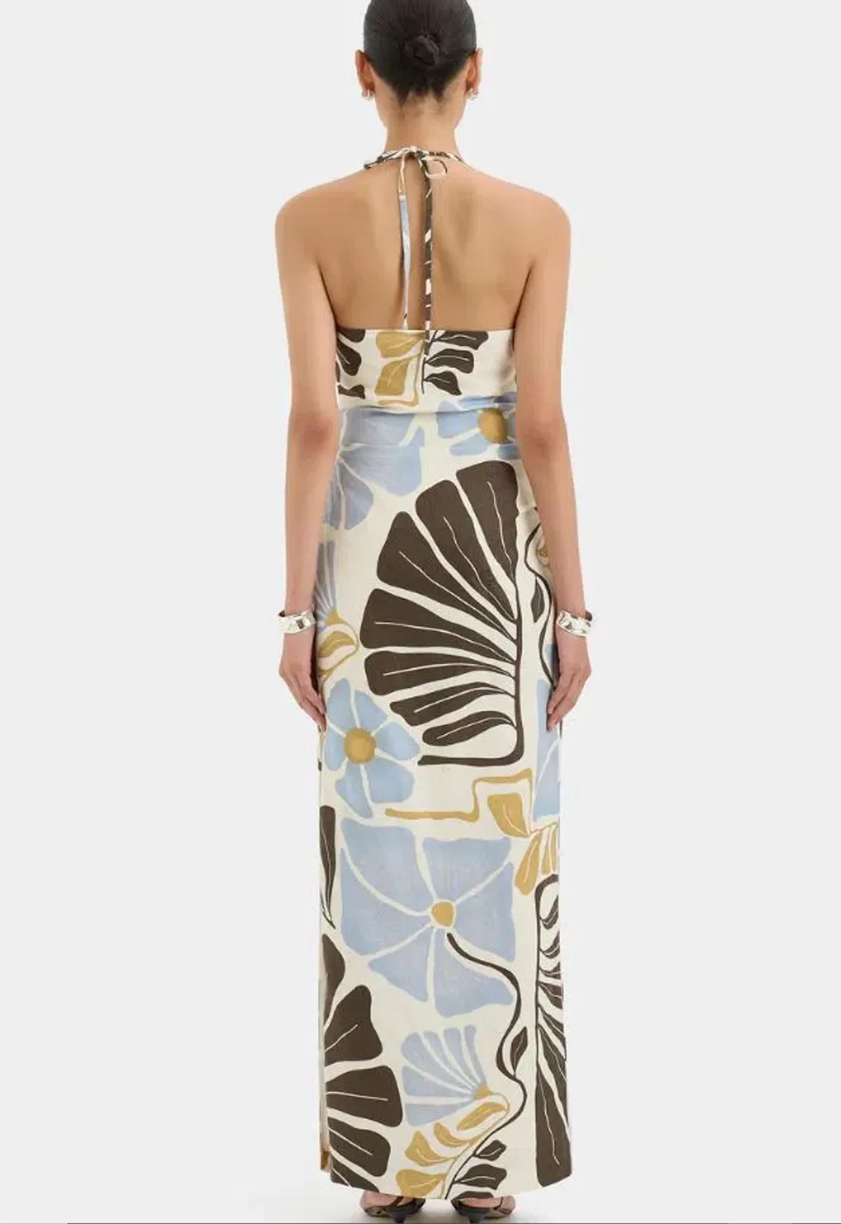 Sir Lola Pleated Midi Dress Size 12 - Image 3