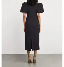 REBECCA VALLANCE ROSETTA MIDI DRESS BLACK SIZE AU 8 for rent on The Volte - image 2