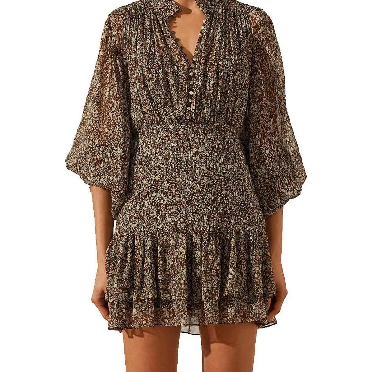 Shona Joy Adeline Ruffle Dress - Image 1