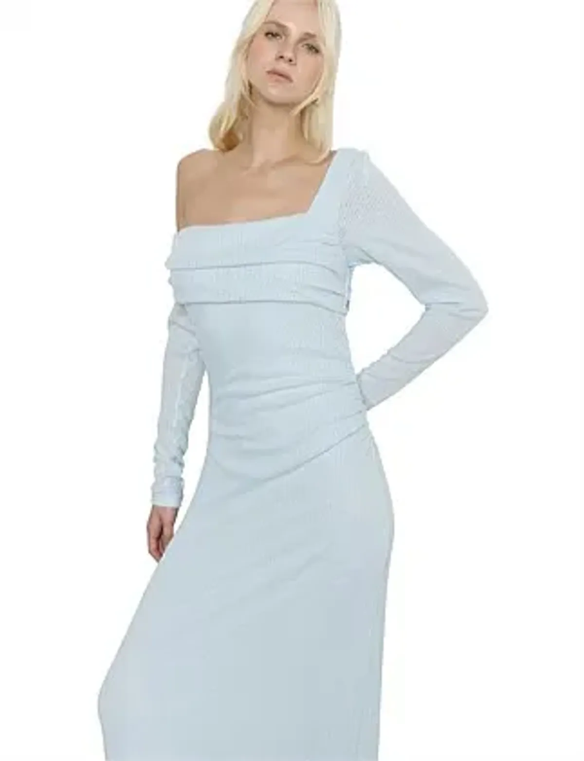 Sovere ALIGN ONE SHOULDER DRESS Glacier Size 10 - Image 4