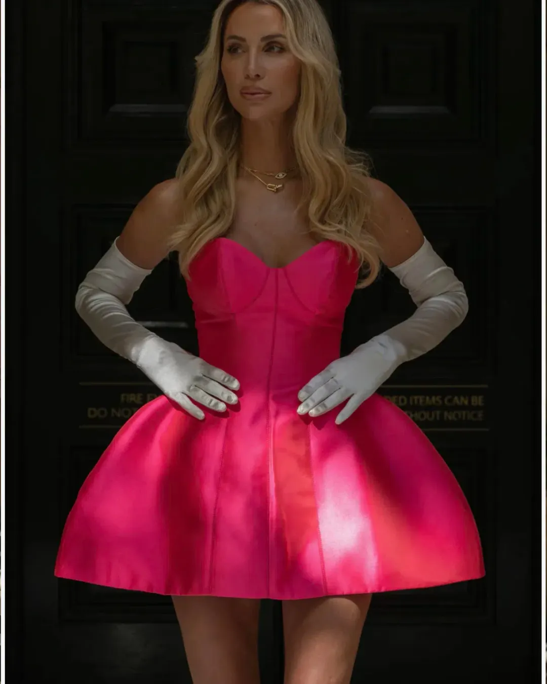 Lillian Khallouf Sanja dress - watermelon (size 6) for rent on The Volte - main image