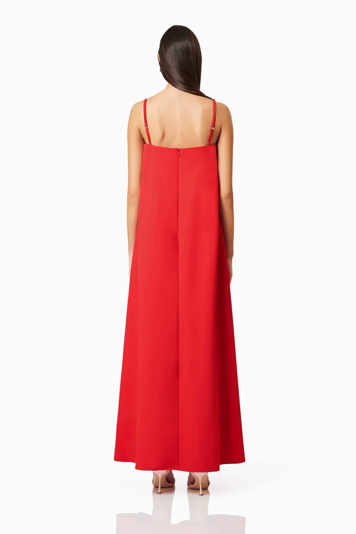 Buttercup Embroidered Maxi Dress In Red - Image 5