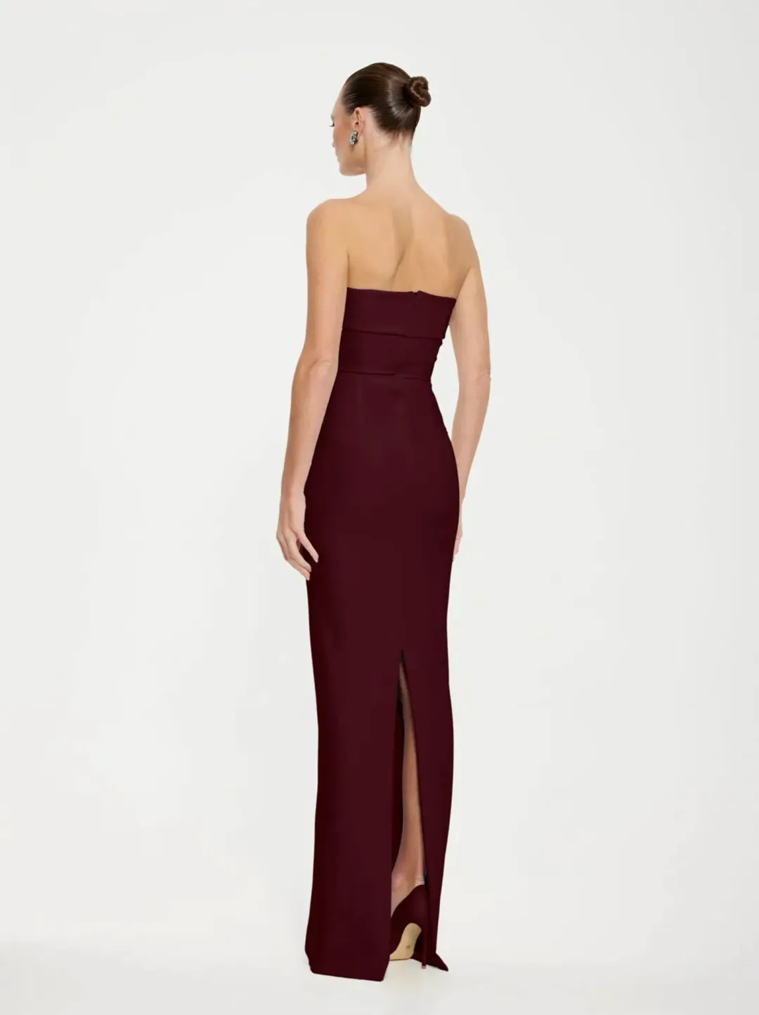 Effie Kats - MONROE GOWN - Wine - Size XS (6) for rent on The Volte - main image