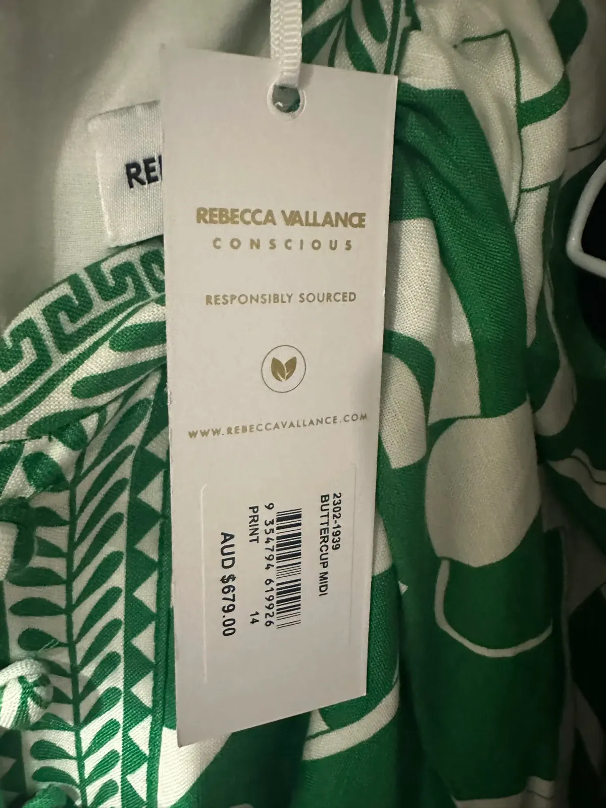 Rebecca Vallance Buttercup Midi Dress Green 14 - Image 1