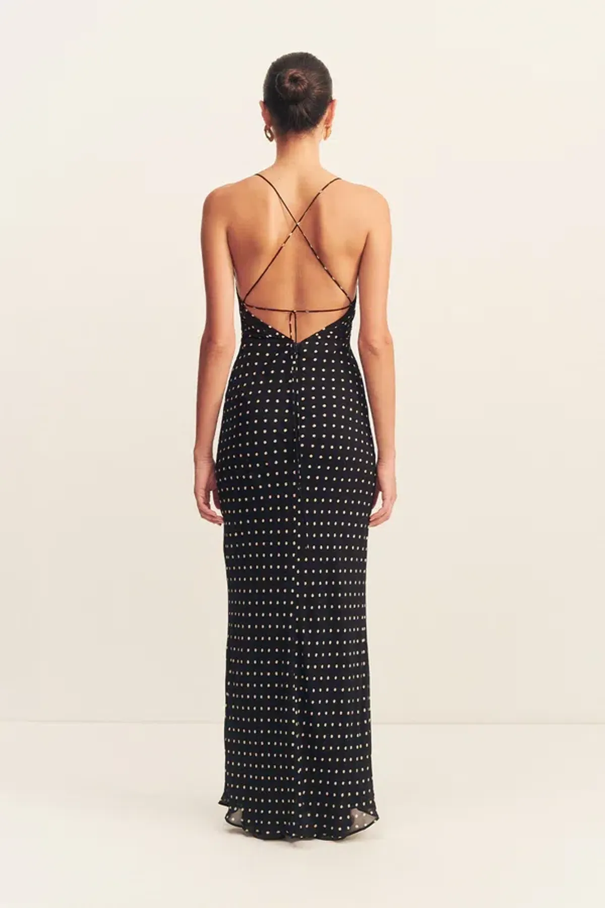 Shona Joy Houston Lace Back Maxi Dress / Polka dot / Size 16 - Image 3